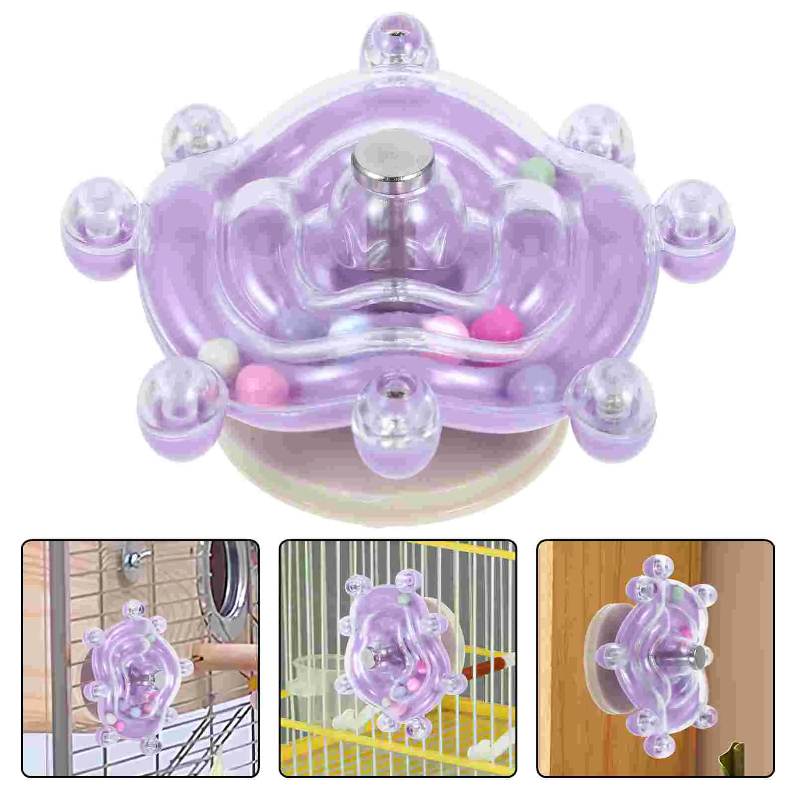 

Parrot Flying Saucer for Birds Chewing Fun Indoor Parrots Cage Abs Accessories