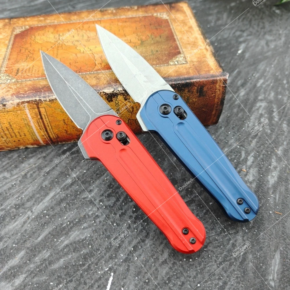 Multi-purpose Kitchen Knife Fruit Knife Leisure Camping Outdoor Small Knife BM 491 Folding Knife Aluminum Handle EDC Pocket Knife with Clip