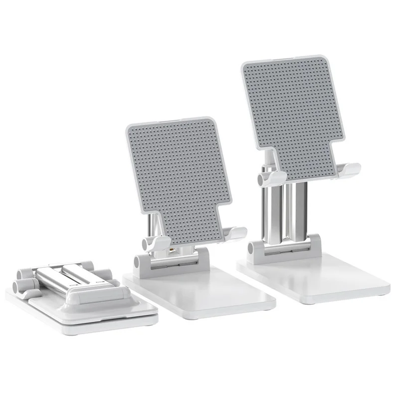

Gift Manufacturer T7 Mobile Tablet Universal Stand More Stable Double Aluminum Tube Folding Telescopic Mobile Tablet Stand