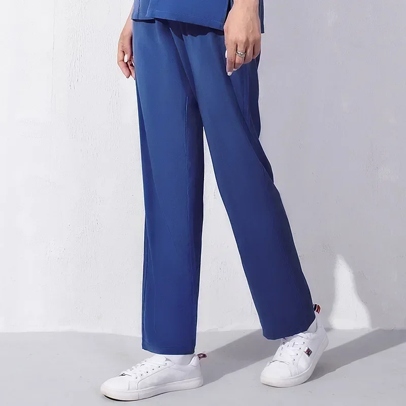 Elasticity Pet Clinic Nurse Work Pant High Quality Solid Color Dentist Nursing Scrub Women Bottoms Hospital Doctor Work Clothing