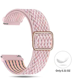 20mm 22mm Braided Loop Nylon Strap for Samsung Huawei Garmin Amazfit Watch Bracelet Universal Smart Watch Replacement Wristband
