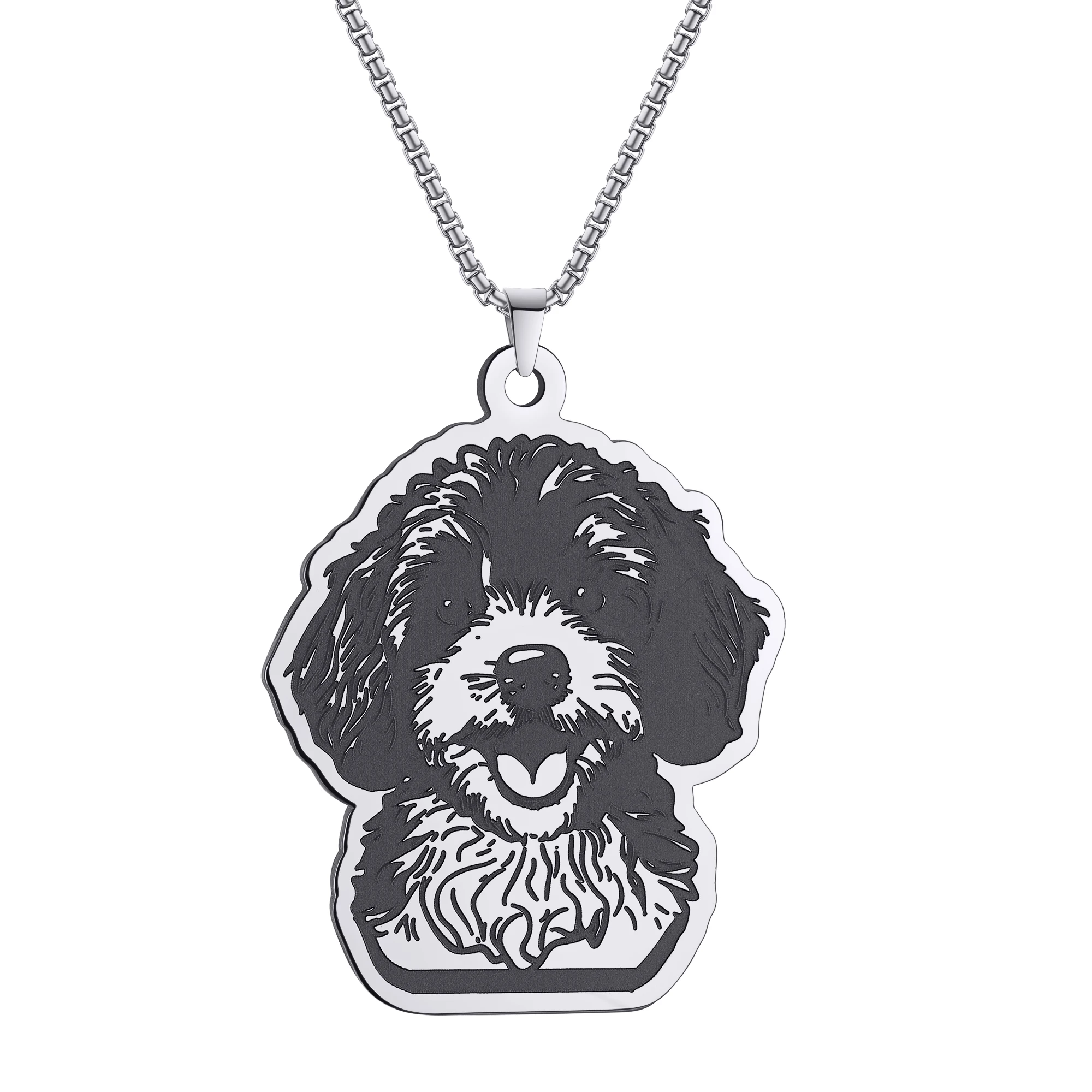 Cavapoo Dog puppy Dog  Necklaces  Doll Cavapoo Necklaces  Backpack charmNecklaces Cute  Cavapoo Dog Necklaces Stainless