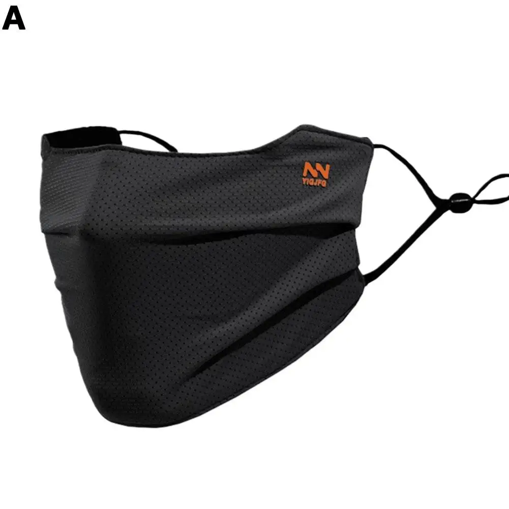 

Дышащая маска для лица из ледяного шелка с защитой от ультрафиолета, моющаяся, многоразовая, для езды на мотоцикле, бега и занятий спортом