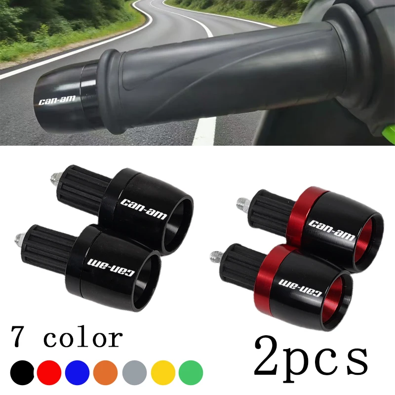 For Brp Can-Am With Logo Car Accessories Motorcycle Handlebar Grips Bar Ends Ca…