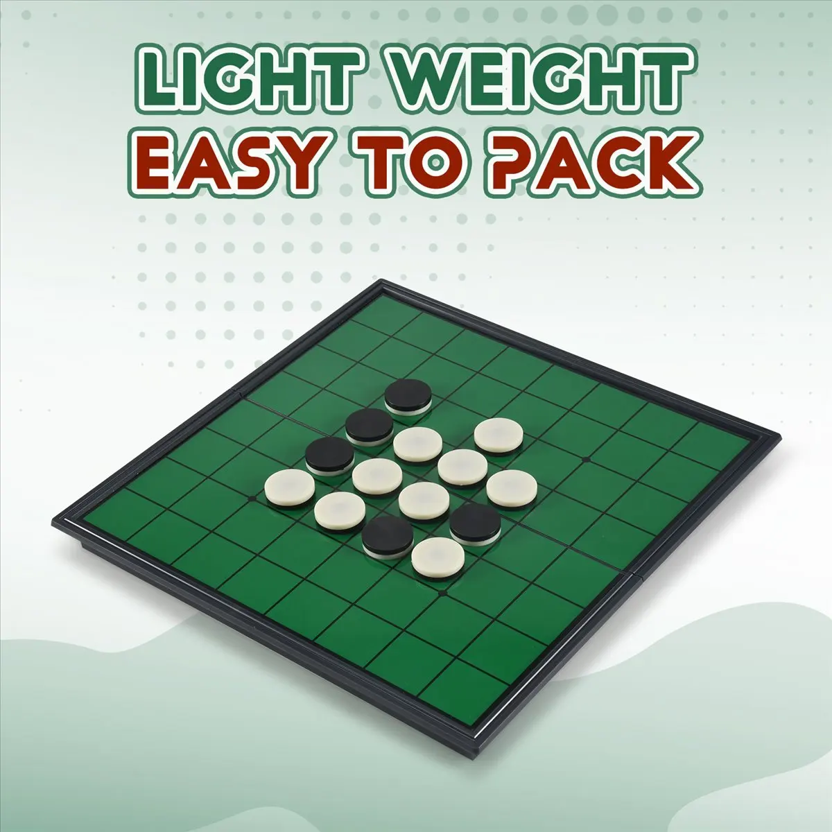 Juego de Mesa Magnético Portátil Plegable Reversi Othello, Ajedrez Estándar Educativo para el Hogar, Juego Familiar para Padres e Hijos