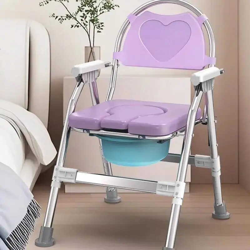Silla de baño de almacenamiento médico para personas mayores, taburete de ducha portátil para Sauna, Camping, Minder, pasillo, Silla Plegable, muebles para el hogar