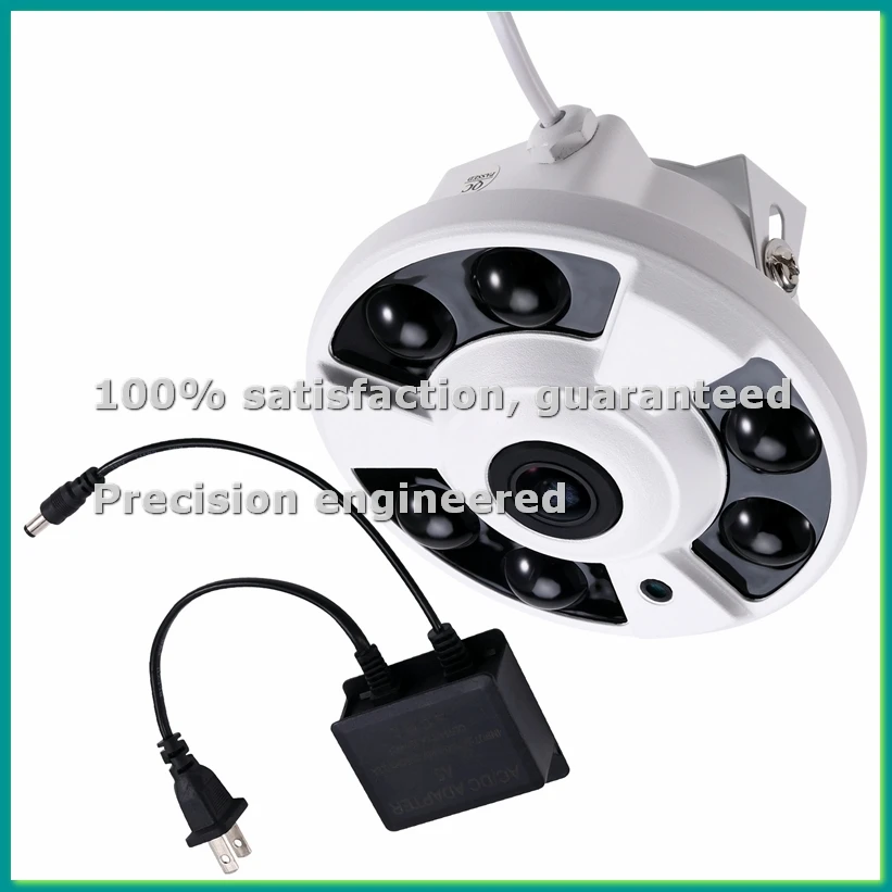 

5MP Wifi Camera Fisheye Lens Panoramic Camera Audio Record Motion Detection US PLUG-PZZW