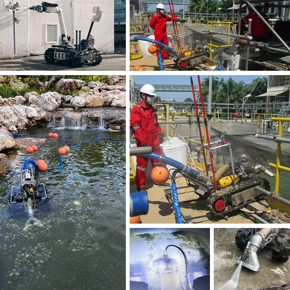 Tauchbares amphibisches Unterwasser-Raupenroboter-Chassis mit 200 m Tiefe