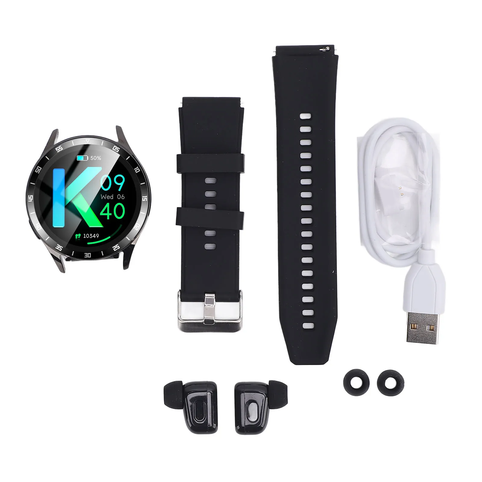 

Bluetooth Earbuds Smart Watch Lightweight Long Battery Life Smart Watch Earbuds 1.39 Inch Screen for Android 4.4 and