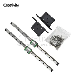 Kit de atualização de guia de trilho linear de eixo Y Ender3 MGN12H deslizante de guia de aço inoxidável melhora a velocidade, suave para Ender3/V2/Pro