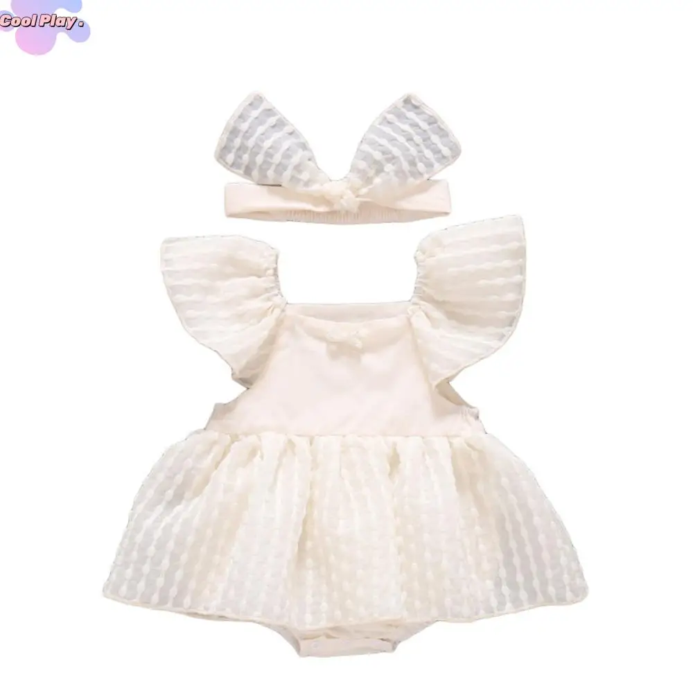 

Soft Ruffle Baby Jumper Dress Fluffly Infant Romper Baby Jumpsuit Sweet Cotton Baby Shorts Climb Suit Gifts