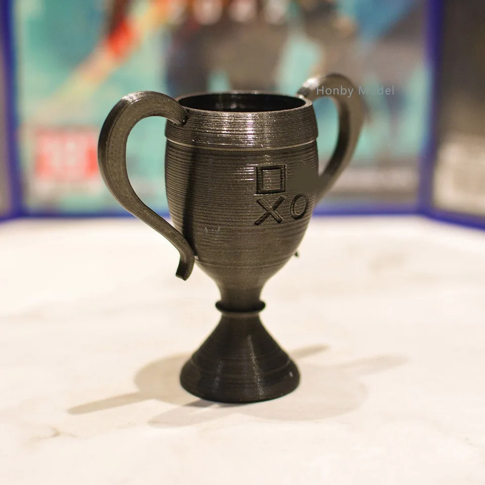 New Trophy Model 3D Printable Platinum Golden Silver Bronze
