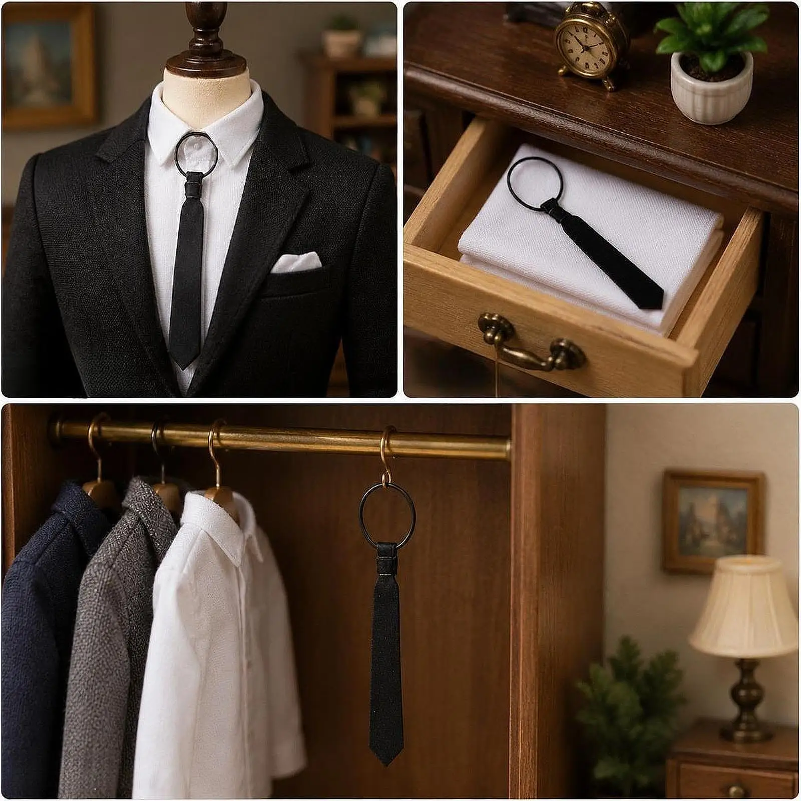 

Doll Suit Shirt Tie 1 6 Scale Clothing Accessory Shirt Necktie Outfit for 12inch Action Figure Dress Up