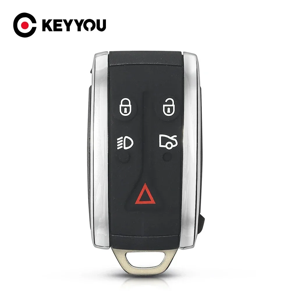 KEYYOU 1PCS NEW Remote Car Key Shell Smart Auto Keyless Go Case For Jaguar XF XK XKR X-Type S-Type 2007 2008 2009 2010 2012