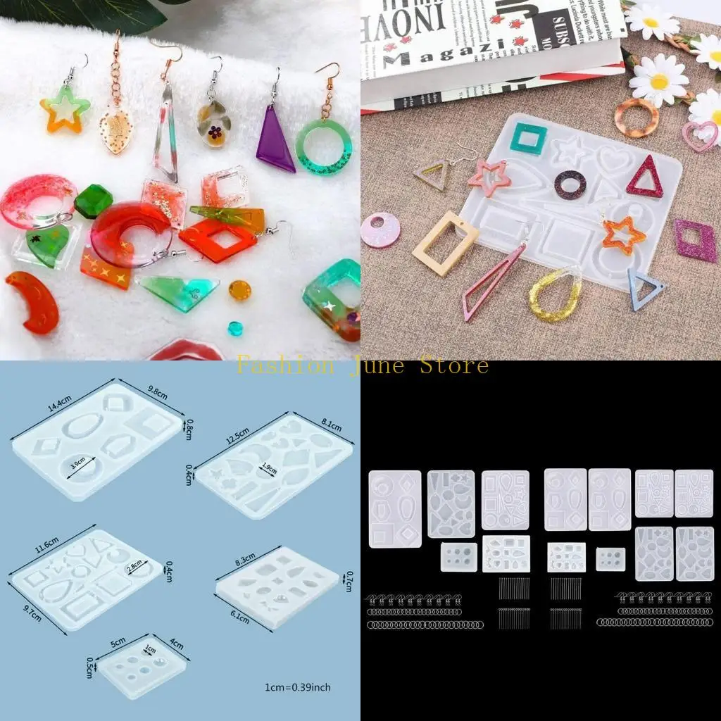 

N5KA DIY серьги формы из смолы комплект для изготовления ювелирных изделий силиконовые формы ремесла для декора вечеринки