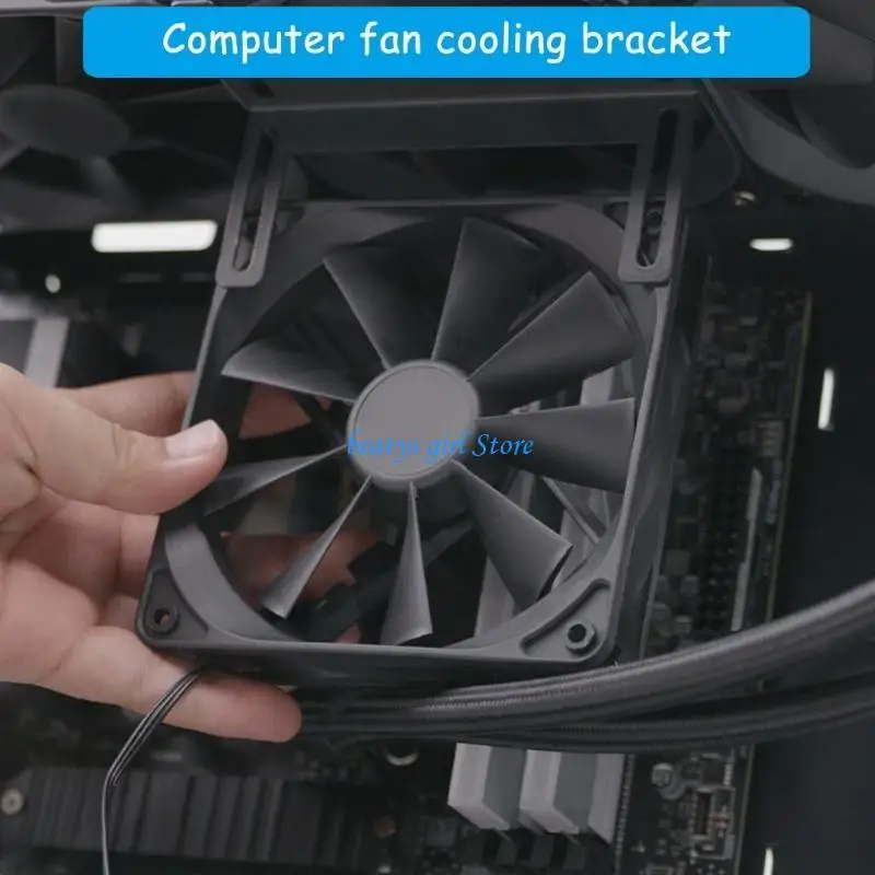 C7AB Stable Metal Water Cooling Tanks Holder for Computer Radiators Fan Support