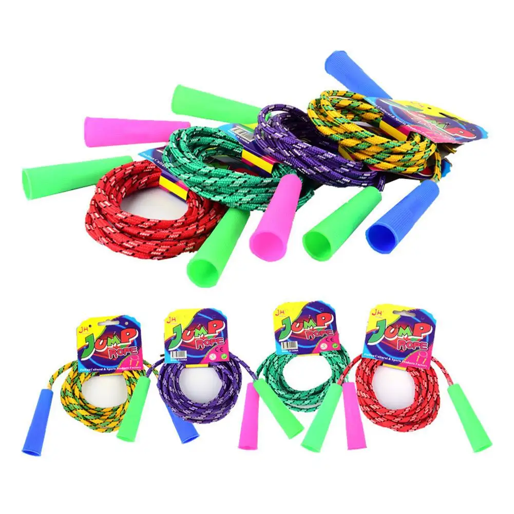 1 Pcs Children Jump Rope Cotton Glue Student Rope Cotton Fitness Cloth Woven Jump Fitness Rope Jump Sport School Pupil Rope Z3P4