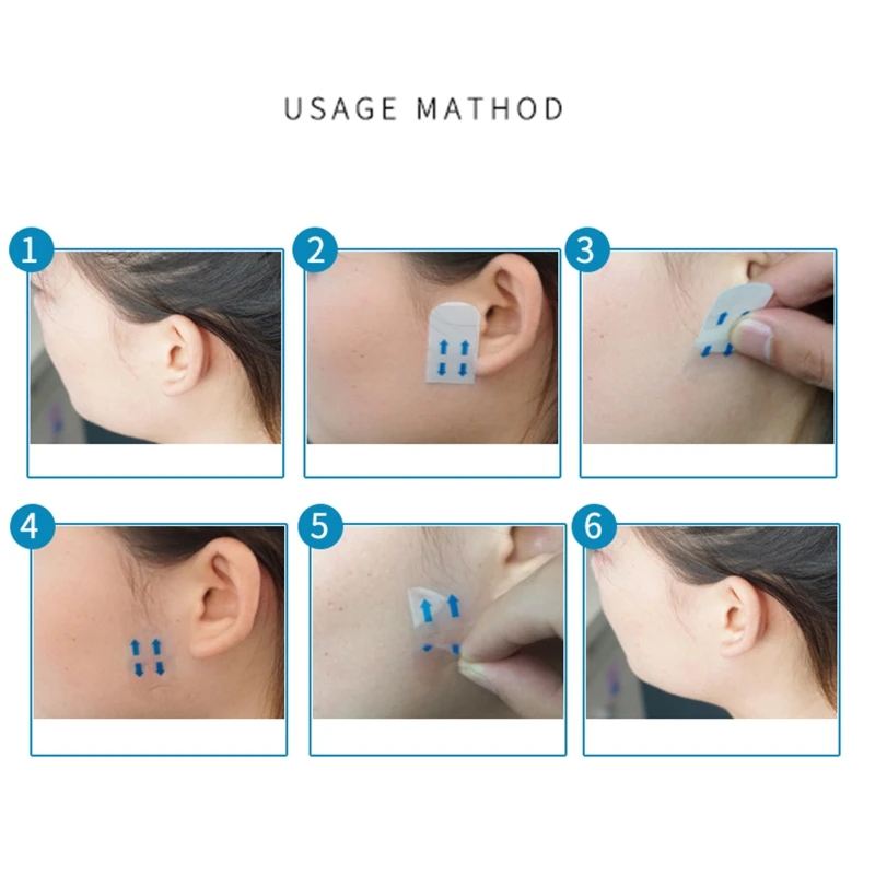 40 Sheets Face Lifting Sticker Invisible Thin Face Stickers V-Shape Face Lift Tape Makeup Tools for Face