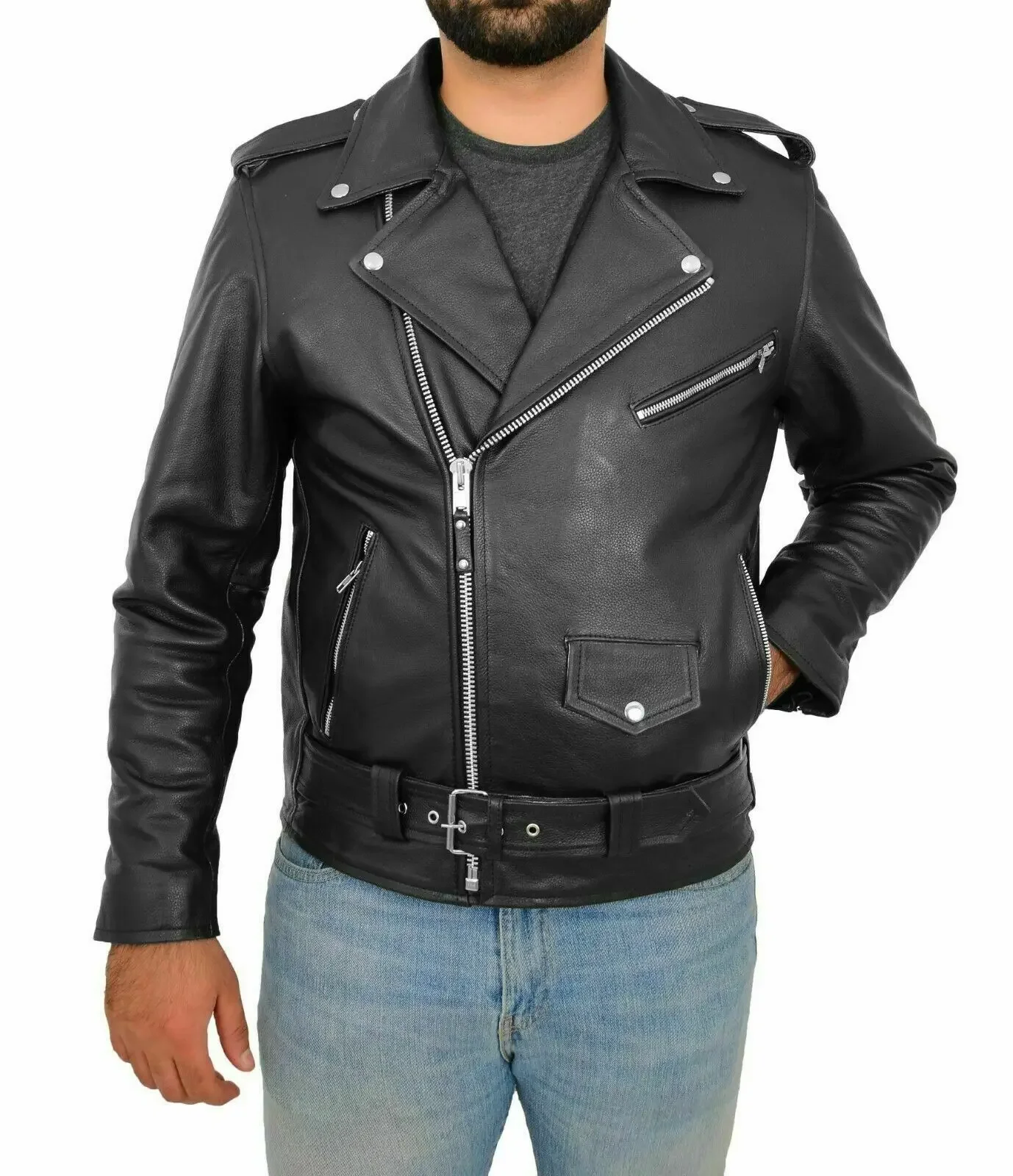 2023 Slim Fit Stehkragen Pu Jacke männlich Anti-Wind Motorrad Revers Diagonale Reiß verschluss Jacken Männer Jacke Männer Kleidung