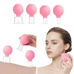 Therapy Set for The Face Double Chin V- Face Anti-Cellulite Silicone Cupping Skin Care Silicone Face Body Cupping Anti-wrinkle