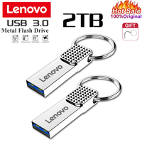 Original Lenovo 2TB USB Flash 3.0 Drive Metal Real Capacity 1TB 512GB Memory Stick High Speed Flash Disk Storage U Disk For PC