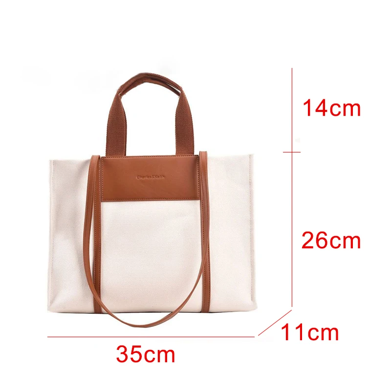 New Luxury Design Handbag Large Capacity Multifunctional Canvas Tote Bag Women Fashion Commuter Shoulder Shopping Bag