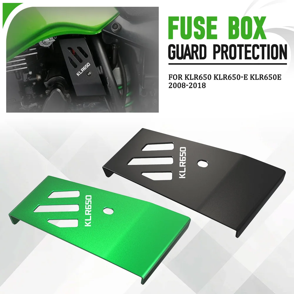 For Kawasaki KLR650 KLR650-E KLR650E 2008-2009-2010-2011-2012-2013-2018 Motorcycle Accessories Fuse Box Guard Cover Protection