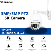 Vstarcam New Outdoor WIFI 3MP/5MP 5X PTZ Optical IP Camera Video Security Protection Smart Home Phone Full IR Color Night Vision