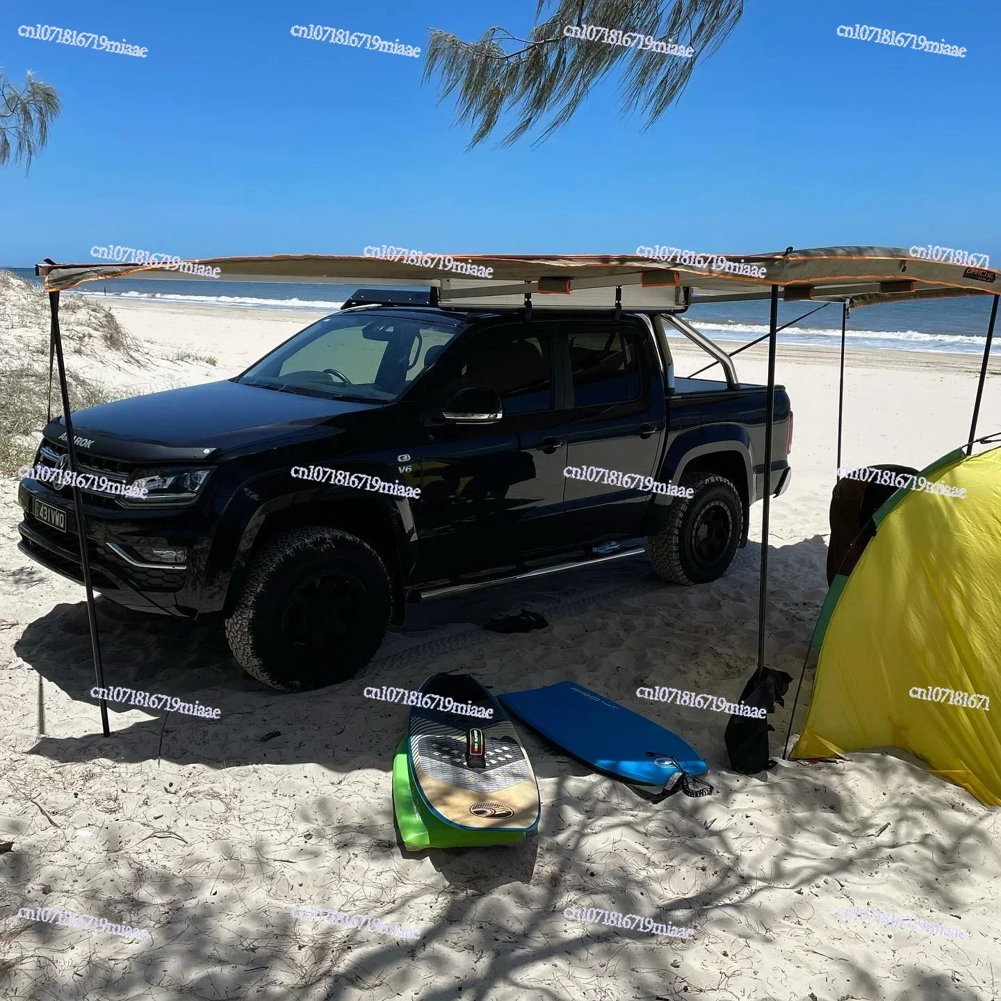 I 4WD Off-road Car Roof Top Tent Camping 180 Degree Awning 4x4 Rv Awning Tent with support