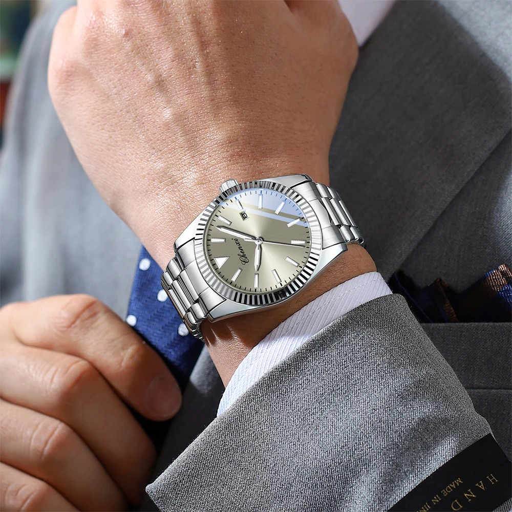 CHENXI Brand Couple Watch Luminous Fashion Calendar Lovers Wristwatches Sets Waterproof Quartz Couples Watches Gifts