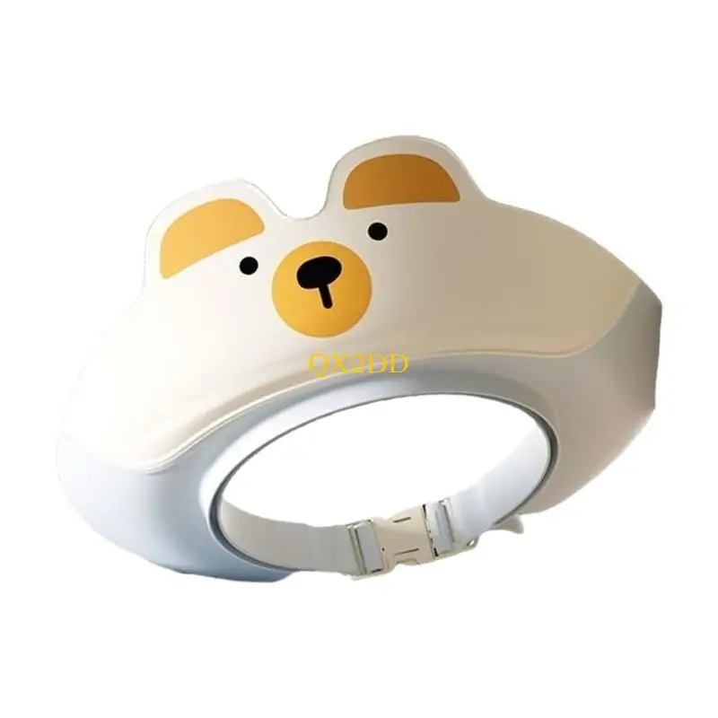 QX2D Baby Shower Caps Adjustable Kids Hair Washing Hat for Infants Unisex Safe Ear Protections Hat Children Bath Headgear