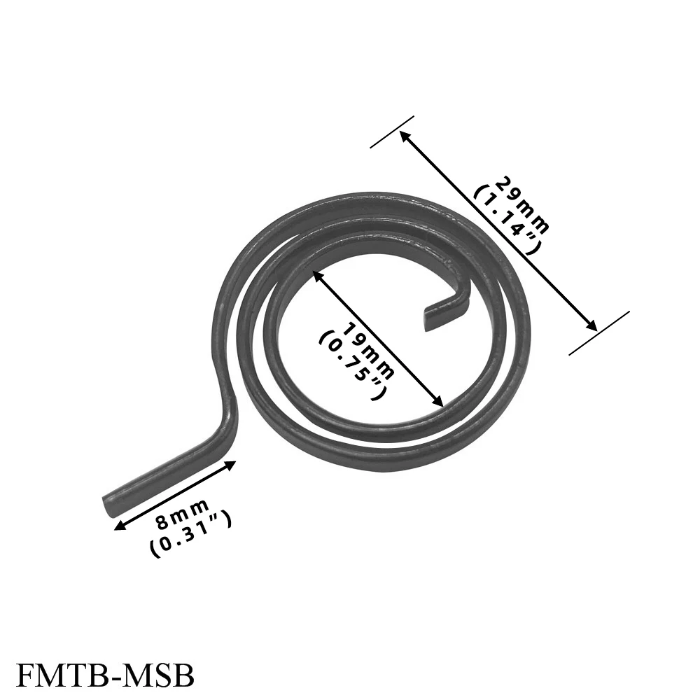 5pcs 28mm Flat Wire Door Lock Handle Spring Coil Tools Home Door Replacement Return Torsion Springs