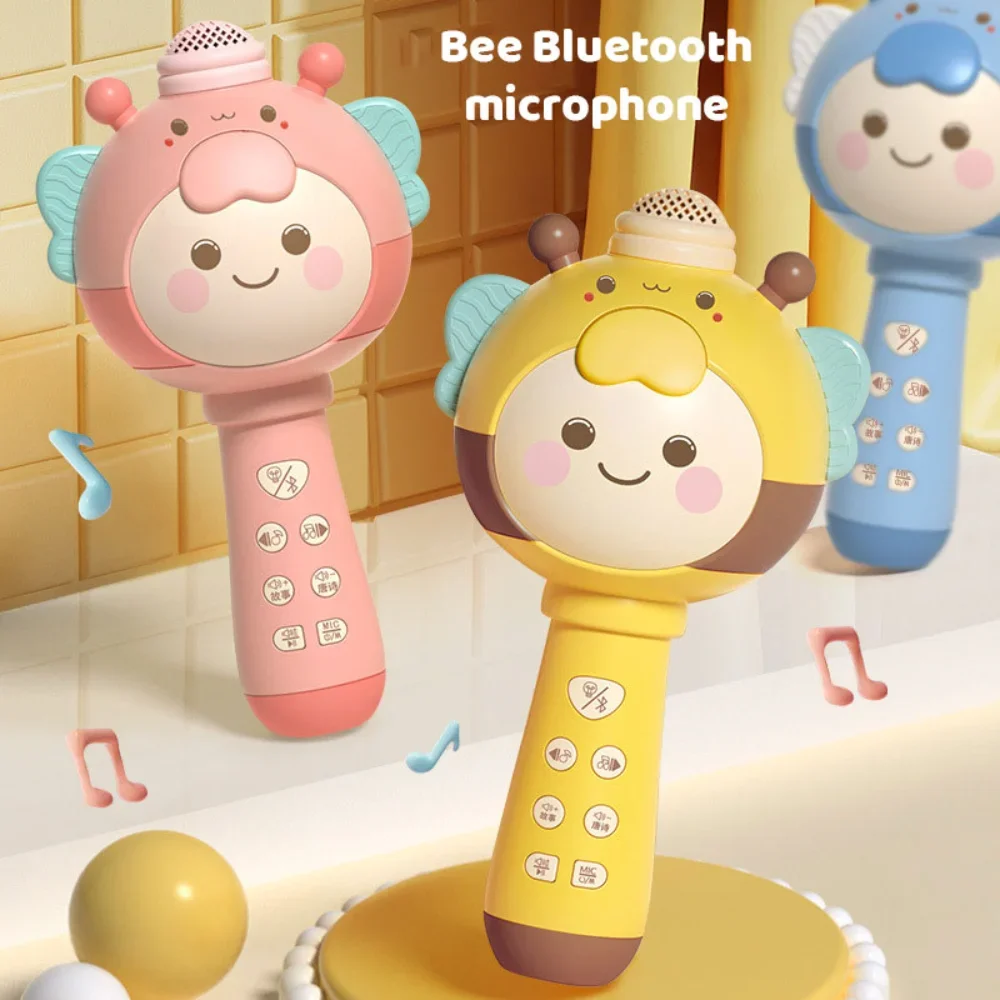 

Портативный беспроводной Bluetooth телефон для детей, перезаряжаемый, раннее образование, аудио, караоке, детский подарок