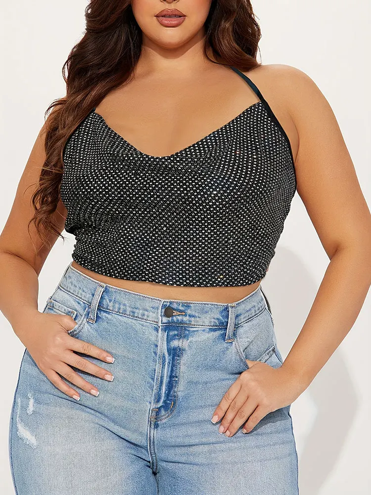 جديد مثير الترتر الرسن الرقبة حجم كبير بروتيل تنوعا أنيقة حفلة أكمام المرأة سترة Y2k الملابس طبقة داخلية سوداء #1