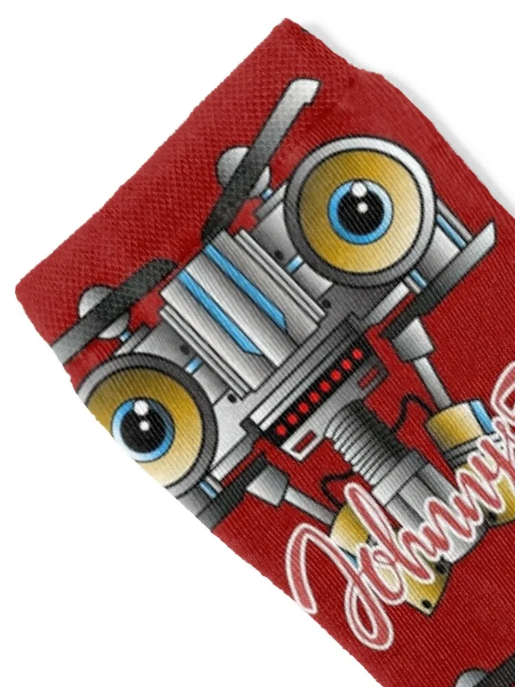 Johnny 5 Short Circuit Socks Lots funny gift christmass gift anti slip football Boy Child Socks Women's