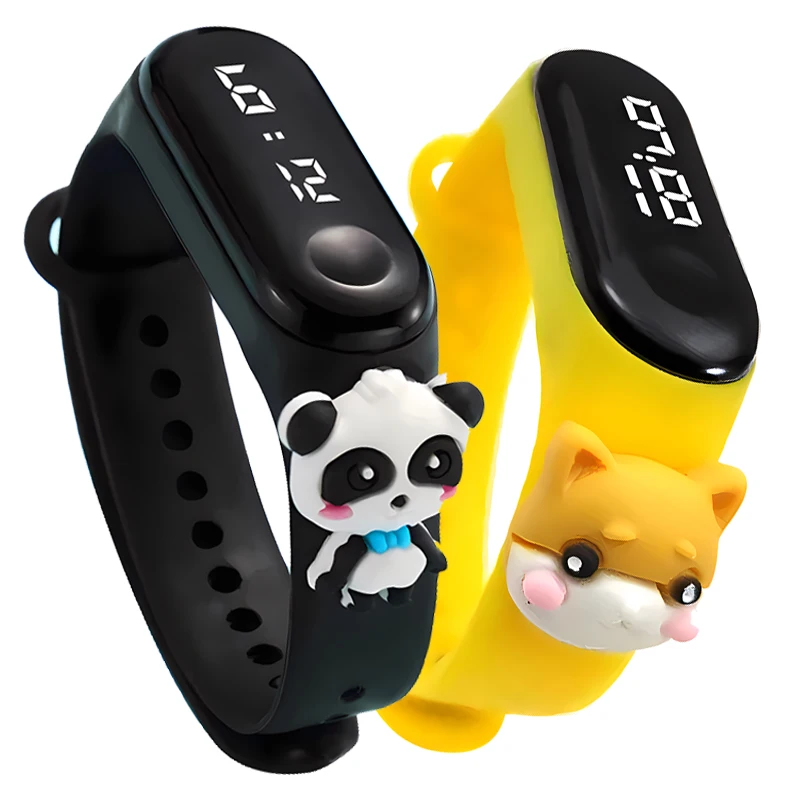 Multi-color Smart Watch For Children Boy Girl Fashion LED Digital Wrist Watches Silicone Strap Kids Waterproof Sport Watch view 2