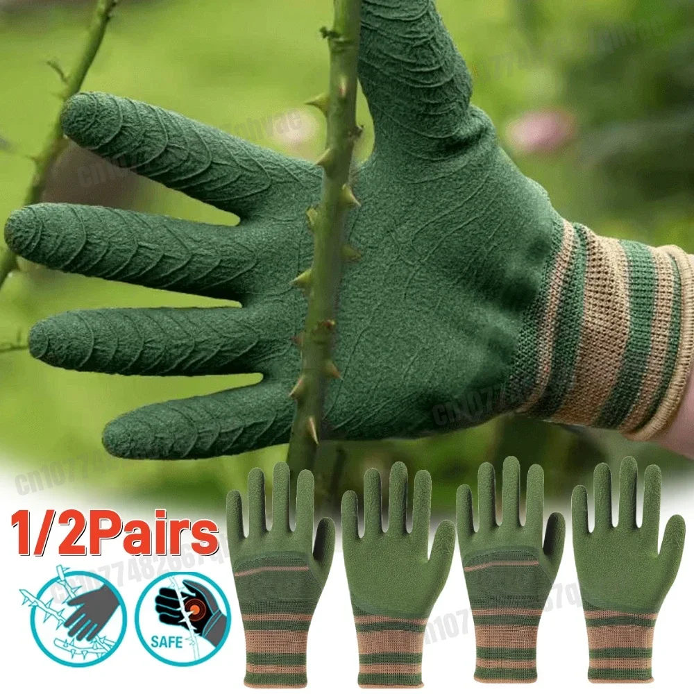 Garden Gloves Thorn Proof - 1/2 زوج من قفازات الحدائق المقاومة