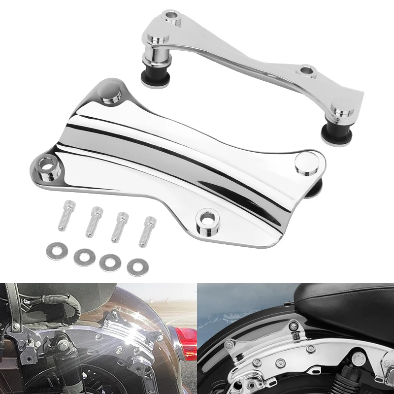 Motorcycle Detachable 4 Point Docking Hardware Kit Chrome For Harley Touring Road King Street Glide FLHT 2014-2022