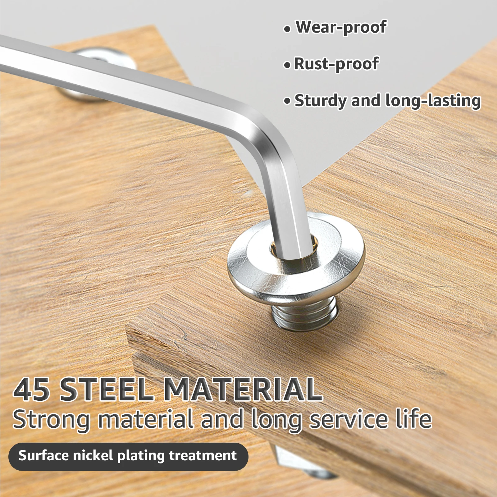 8/10Pcs Metric Allen Wrench Inch Wrench L Wrench Allen Key Short Arm Vehicle Bike Furniture Auto Repair Tool Set Home Hand Tools