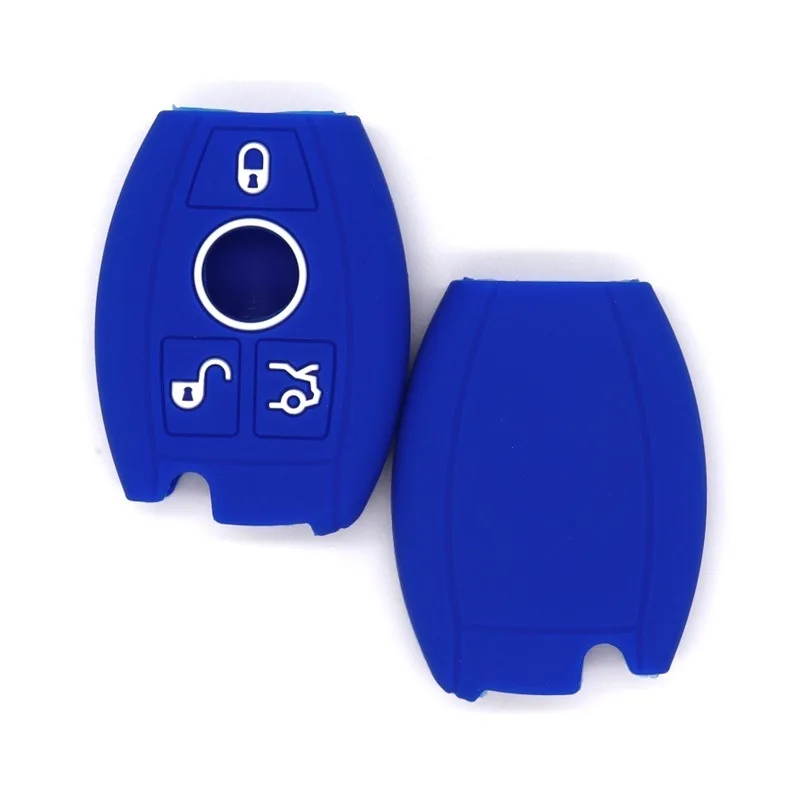 مناسبة لمرسيدس بنز القديمة S-class C200A180GLA200GLC260 غطاء مفتاح السيارة السيليكون متعدد الألوان