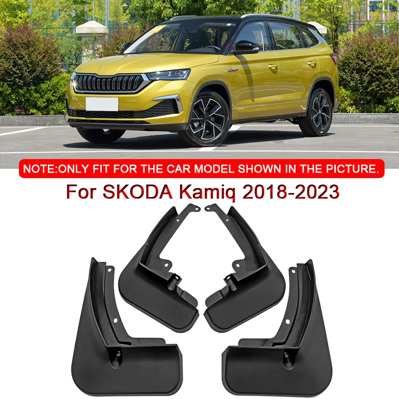 

For SKODA Kamiq 2018-2022 2023 Car Styling ABS Car Mud Flaps Splash Guard Mudguards MudFlaps Front Rear Fender Auto Accessories