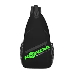 Korda Fishing Logo Sling Bags for Men Cool Fish Carp Fisherman Gift Shoulder Chest Crossbody Backpack Travel Hiking Daypack