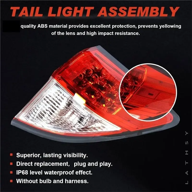 For Honda HR-V US 2015-2017 Car Left Taillight Replacement Part- Model Codes 33552-T7S-A01& 33552-T7A-J01-N25R