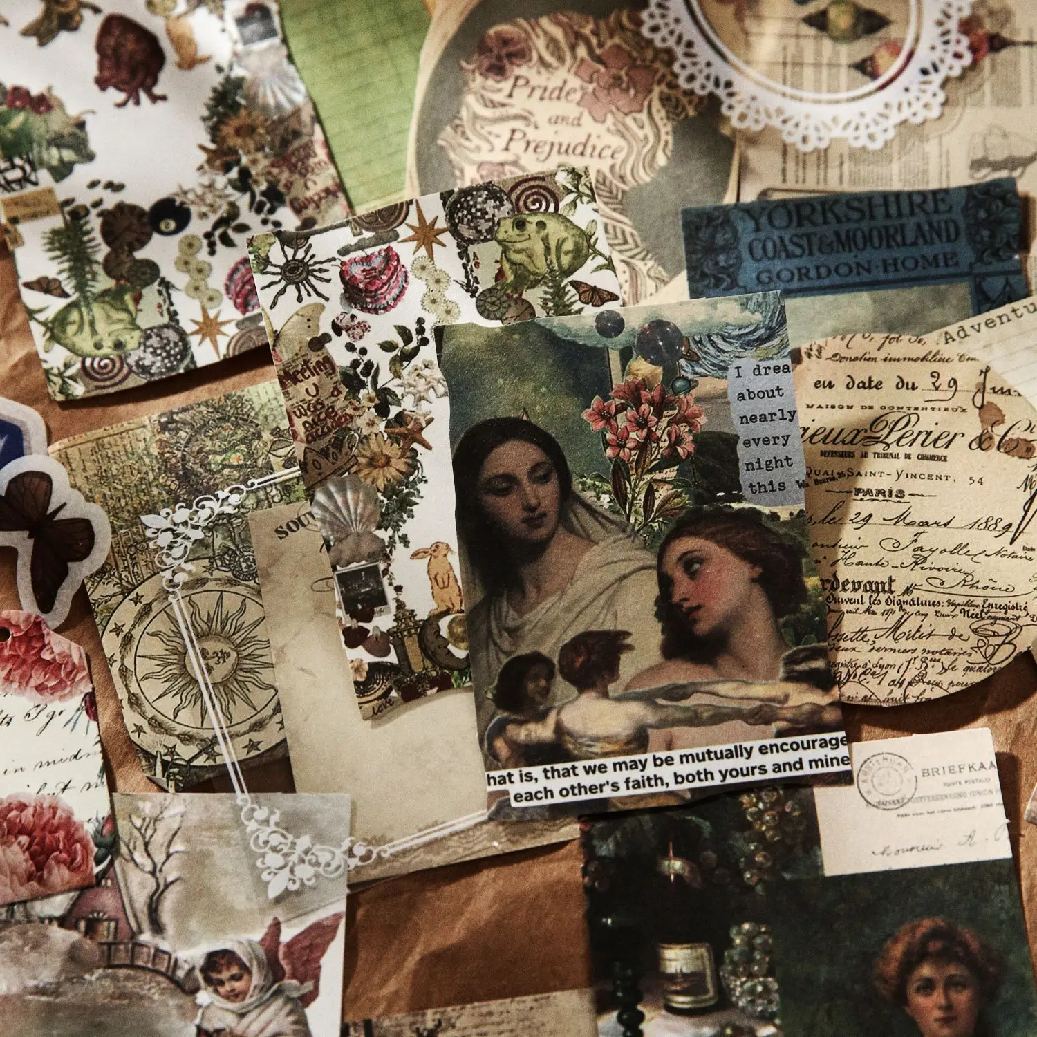 

Набор из 200 винтажных наклеек и декоративной бумаги, ретро-набор для коллажей в стиле джаз-хоп, фоновая бумага для декора дневников и блокнотов