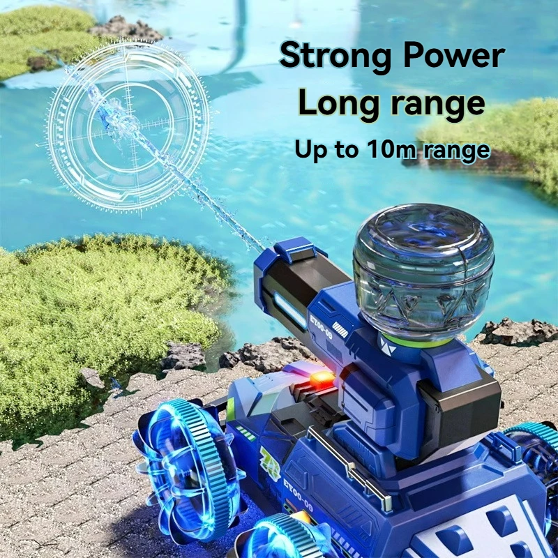 2.4G RC سيارة الذاتي امتصاص ارتفاع ضغط مدفع المياه التحكم عن بعد برمائية على الطرق الوعرة مركبة تسلق حيلة سيارة ألعاب مياه هدية