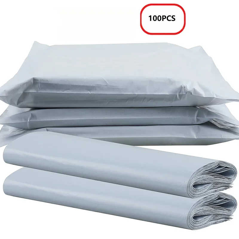 100Pcs Courier Bag Express Envelope PE Plastic Mailing Pouch 15x25cm-35x45cm Waterproof Self Sealing Bag For Shipping Delivery
