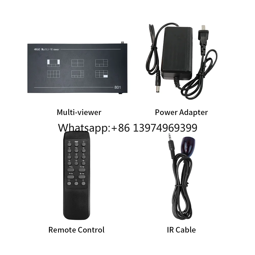 Multi-Viewer with 4K60 Seamless Switching | Bitvisus BTSX  BIT-MV-4K60-801: 8-Window 4K60 Multi-Viewer for AV Integrators