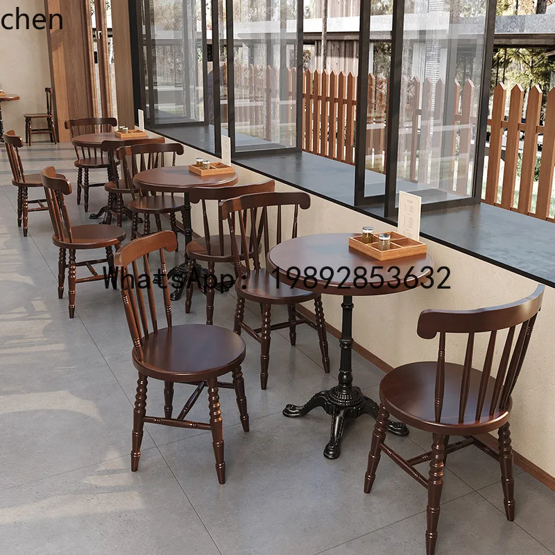 Western Restaurant Cafe Milk Tea Shop Booth Sofa Table and Chair Set