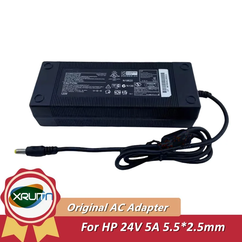 

Genuine 120W 24V 5A PA-1121-12H AC Power Adapter Charger For HP Power Supply 5.5*2.5mm