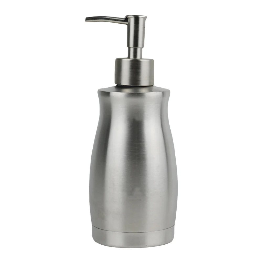 الفولاذ المقاوم للصدأ سعة كبيرة زجاجة مضخة الحمام شامبو غسول هلام الاستحمام موزع الصابون السائل القابل لإعادة الملء #3